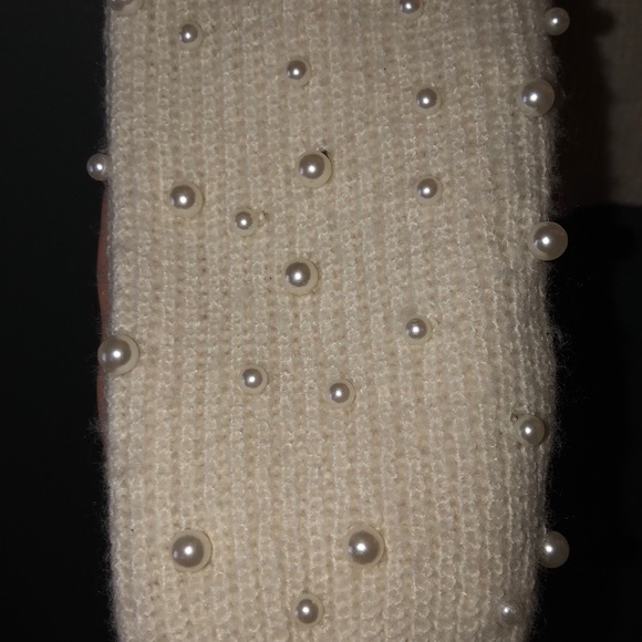 Pearl bead embellished Loft sweater - Picture 3 of 4